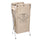 Faltbarer Wäschekorb aus beigem Sackstoff cm 29x33,5xh66