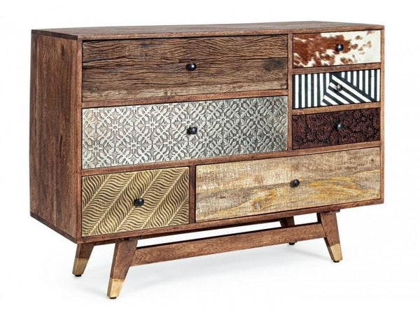 prezzo Kommode mit 7 Schubladen 110x40x80 cm in Holz