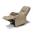 Poltrona Alzapersona 4 motori 70x87x105 cm a Batteria Ricaricabile In Tessuto Diva Dubai Tortora