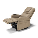 Poltrona Alzapersona 4 motori 70x87x105 cm a Batteria Ricaricabile In Tessuto Diva Dubai Tortora