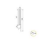 Cassetto Esterno Concept 30 Kg H138 mm P 500 Grigio Antracite Acciaio Emuca