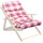 Relax Sesselkissen 56x16x110 h cm aus roter Baumwolle