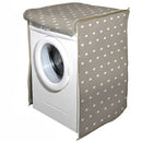 Telo Copertura Lavatrice 62x58x85 cm Protezione con Chiusura Zip in Tessuto a Cuori Tortora      