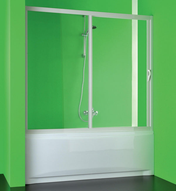 Lineare Badewannenabtrennung 1 Schiebetür aus PVC H150 cm Dorini Weiß Verschiedene Größen acquista