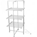 Stendibiancheria Elettrico 73x68x143 cm 300W Bianco