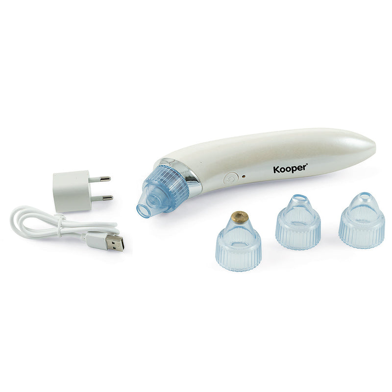 Aspiratore per Punti Neri Ricaricabile 3 Velocità Kooper  Bianco