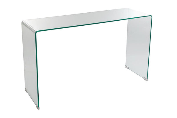 online Rechteckiger Couchtisch aus Glas 120x40x72cm Transparentes TFT-Glas