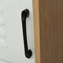 Cassettiera Portadocumenti da Ufficio 2 Ripiani in Legno e Metallo 