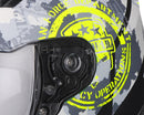Casco Integrale per Scooter Visiera Lunga CGM Bullet 317S Giallo Fluo Opaco Varie Misure