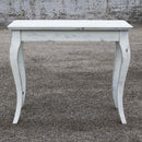 Consolle Allungabile in Legno H77x45x92/305cm Bassano Shabby Chic Bianca Classica