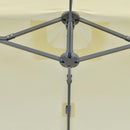 Ombrellone da Giardino Doppio 440x270x250 cm in Acciaio e Poliestere Crema