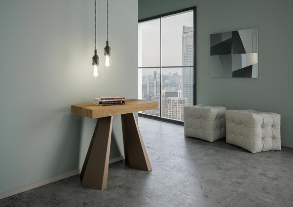 prezzo Consolle Allungabile 90-196x40x77 cm in Nobilitato Marrone