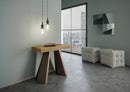 Consolle Allungabile in Legno e Ferro H77x40x90/300cm Diamante Quercia Orso Classica