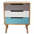 Cassettiera Adelaide 45,5x35,5x57,5 h cm in Legno Multicolor