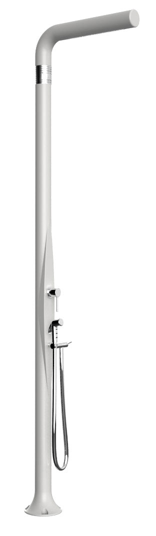 Doccia da Esterno Giardino Miscelatore e Doccetta Mobile Arkema Funny Yang Bianco sconto