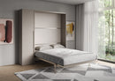 Letto Matrimoniale A Scomparsa 160 Versia Con Armadio 1 Anta Sx Argilla      