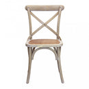 Sedia Cross 46x42x87 cm  in Legno Marrone