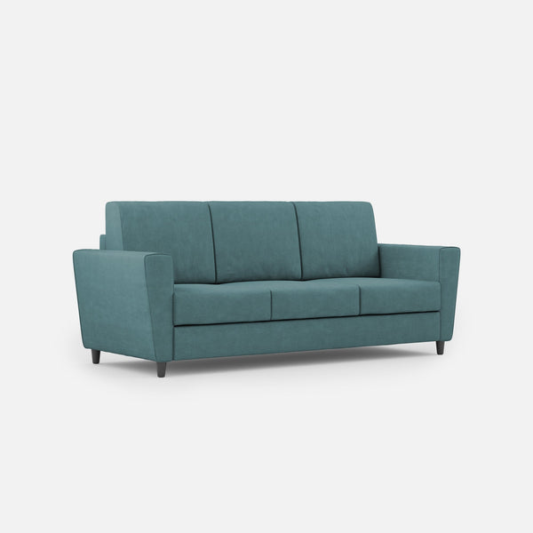 acquista Divano 3 Posti 212x85x85 cm Yasel in Tessuto Petrolio