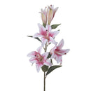 Set 3 Rami Artificiali Lilium Composto da 5 Fiori H 100 cm