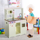 Cucina Giocattolo in Legno con Utensili Bianco 71x30x97.5 cm 