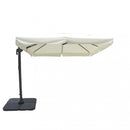 Ombrellone da Giardino Saturno Decentrato 3x4 m in Alluminio  Telo Ecru