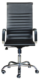 Sedia Poltrona Presidenziale da Ufficio in Similpelle Itamoby Lux a Nera