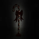 Bastoncino di Zucchero H106 cm da Giardino con Led Rosso e Bianco