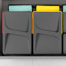 Pattumiera Differenziata 2 Contenitori per Cassettone 31,2x21,6 cm H26,6 cm Emuca Grigio antracite