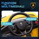 Macchina Elettrica per Bambini Licenza Lamborghini Aventador SVJ Roadster 12V Giallo  