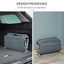 Brandina per Cani e Gatti Pieghevole 59x46x15 cm in Tessuto Grigio