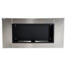 Camino a Bioetanolo da Parete 110x54 cm Argento 