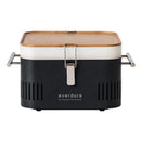 Barbecue Portatile a Carbone Carbonella 42,5x34,7x 23 cm in Metallo Cube Grafite