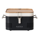 Barbecue Portatile a Carbone Carbonella 42,5x34,7x 23 cm in Metallo Cube Grafite
