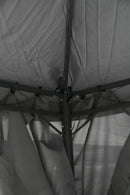 Gazebo da Giardino in Metallo 3x3m Soriani Tangeri Grigio
