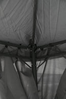 Gazebo da Giardino in Metallo 3x3m Soriani Tangeri Grigio