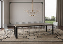Tavolo Allungabile 200-460x90x77 cm Tecno Tortora Telaio Antracite 