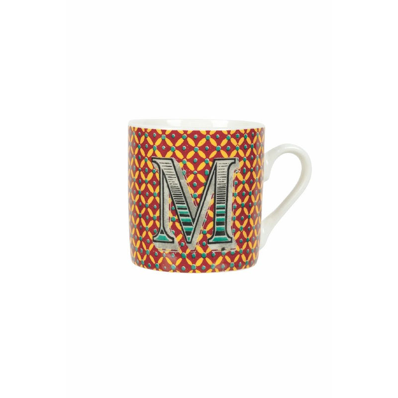 Tazzina da Caffè con Lettera “M” Ø5,3x5,5 cm in New Bone China VdE Tivoli 1996 Monogram