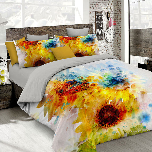 Bettbezug mit Aufdruck auf der Doppeltasche und den Kissenbezügen online