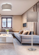 Piantana da Interno  E27 in Metallo Nickel Opaco