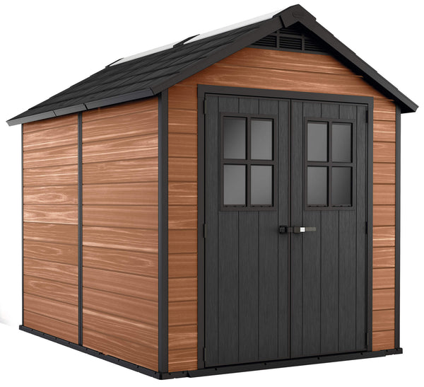 online Geräteschuppen 228 x 252 x 287 cm aus Harz Keter Newton 759 Brown