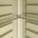 Casetta Box da Giardino 325x319x233 cm in PVC Avorio/Marrone