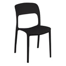 Sedia Impilabile 47x52xh83 cm in Polipropilene Risto Antracite