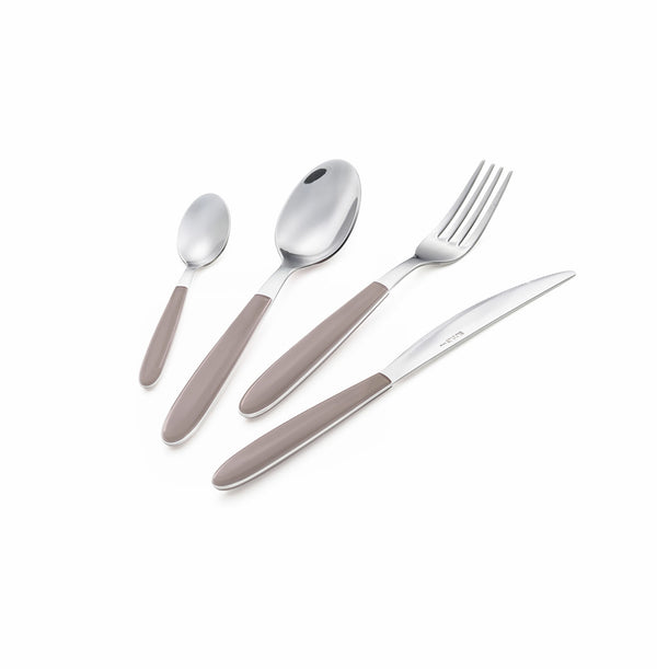 Servizio Set di Posate 24 pezzi in Acciaio Inox Eme Vero Nocciola 408 acquista