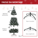 Albero di Natale Artificiale Innevato 180 cm 603 Rami con Bacche Verde