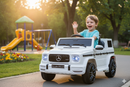 Macchina Elettrica per Bambini 12V con Licenza Mercedes AMG G 63 Bianca