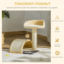 Albero Tiragraffi per Gatti per Gioco e Relax 36x36x44 cm Beige 