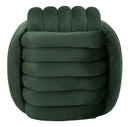Puff Softy Verde 45x45x45 cm in MDF e Cotone e Poliestere Verde      