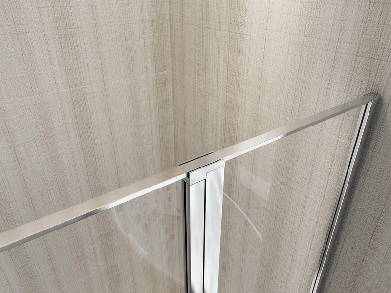 Porta Parete Doccia 1 Anta Battente in Cristallo Trasparente 6mm H190 Best Varie Misure