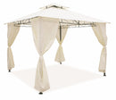 Gazebo da Giardino in Ferro 3x3 mt Soriani Sahara Ecrù