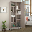 Libreria Jedda 80,6x191 cm tortora con anta  